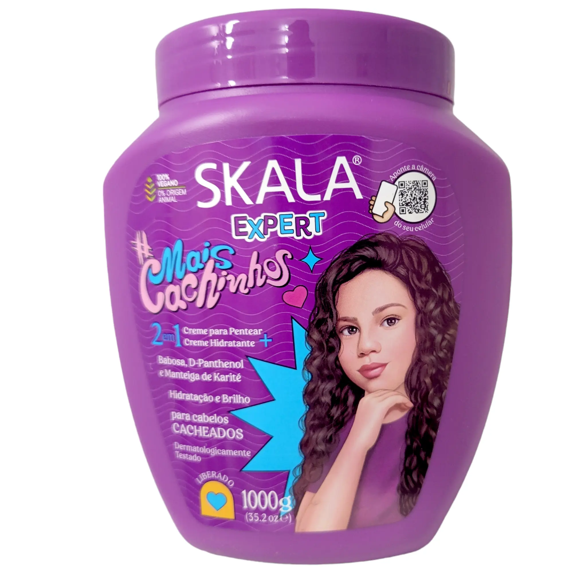 Skala Expert More Curls - 2 in 1 Treatment Cream for Girls with Curly Hair - Deep Hydration, Shine and Curl Definition