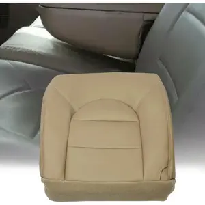 Seat Bottom Cover Replacement Compatible with 1999 2000 Ford F250 F350 F450 Lariat Front Left Driver Side Tan Artificial Leather
