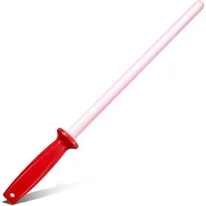 Ceramic Honing Rod, 11 Inch Ceramic  Sharpener for  with Plastic Handle Lightweight Durable for Professional Chefs and  Cooks  Sharpener
