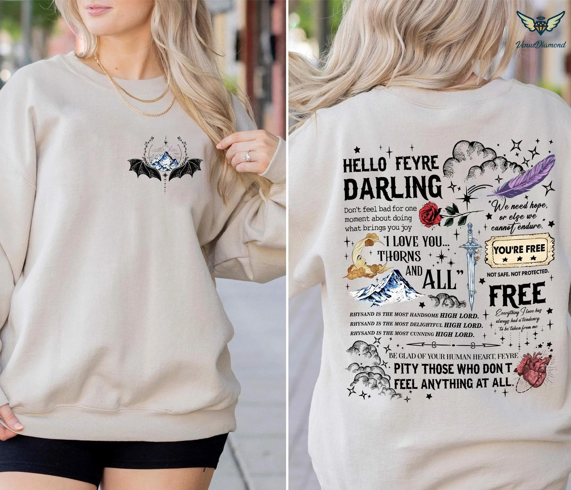 Velaris Shirt, The Night Court Velaris City of Starlight Shirt, Acotar shirt, ACOTAR Merch