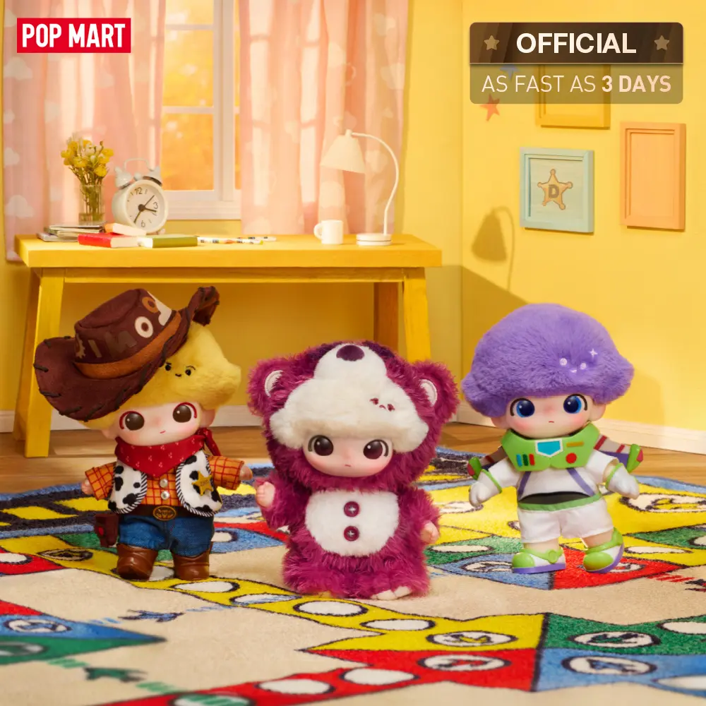 [NEW] POP MART DIMOO WORLD × PIXAR Series - Vinyl Plush Pendant Blind Box Keychain