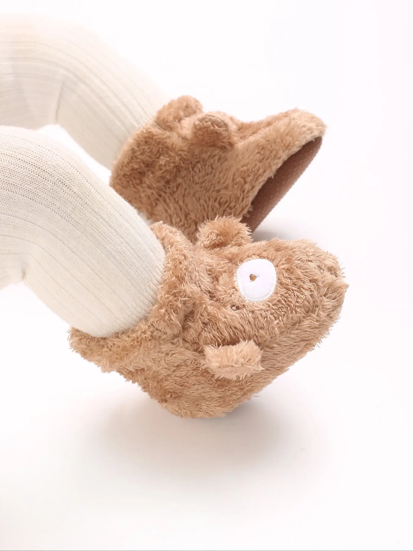 Autumn Winter Baby Shoes Newborn Cotton Slippers, Fleece Lined Foot Cover Cartoon Plush Socks Shoes, Cute Infant Booties, Baby Walking Shoes, Furry Shoes, Toddler Shoes Infant