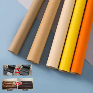 20*54Inch Peel-and-Stick Leather Repair Patch Roll  Sofa Stickers Ornaments Self Adhesive Leather Repair for Furniture Couch Sofa Car Seats Office Chair Vinyl Repair Kit pvc leatherette waterproof upholstery fabric