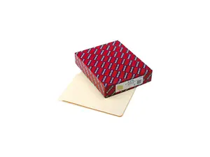 Smead 24100 Shelf Folders, Straight Cut, Single-Ply End Tab, Letter, Manila, 100/Box