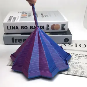 3D Printed Expanded Sensory Fidget Star with Handles Colorful Fractal Fidget Whirling Spiral Star Shaped Toys for Stress Relief  Hypnotic Visual Patterns & Satisfying ASMR Sounds | Stress Relief Toy
