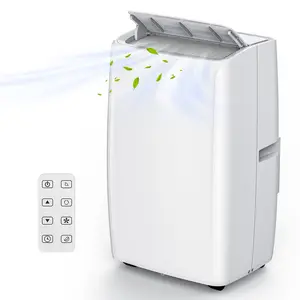 Garvee 14,000 BTU Portable Air Conditioner - Efficient Cooling for Rooms up to 750 Sq.Ft, Low Noise Auto-Evaporation Unit with Remote Control, Ideal for Large Spaces like Offices, Garages, and More