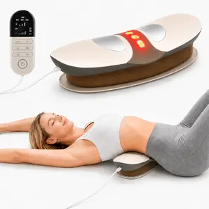 Electric Lumbar Traction Device, Multifunctional Back Traction Device with Dynamic Airbag Traction,3-Level Electrotherapy Vibration Massage and Thermal Therapy from 108 to 120 ℉  Back & Sciatica Pain Relief, Spinal Decompression Relaxation & Exercise Gift