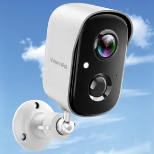 Vision Well Wireless Security Home Camera, AI PIR Sensor, Two-Way Talk, Smart Instant Siren, IP65 Waterproof, Support SD Card and Cloud Storage