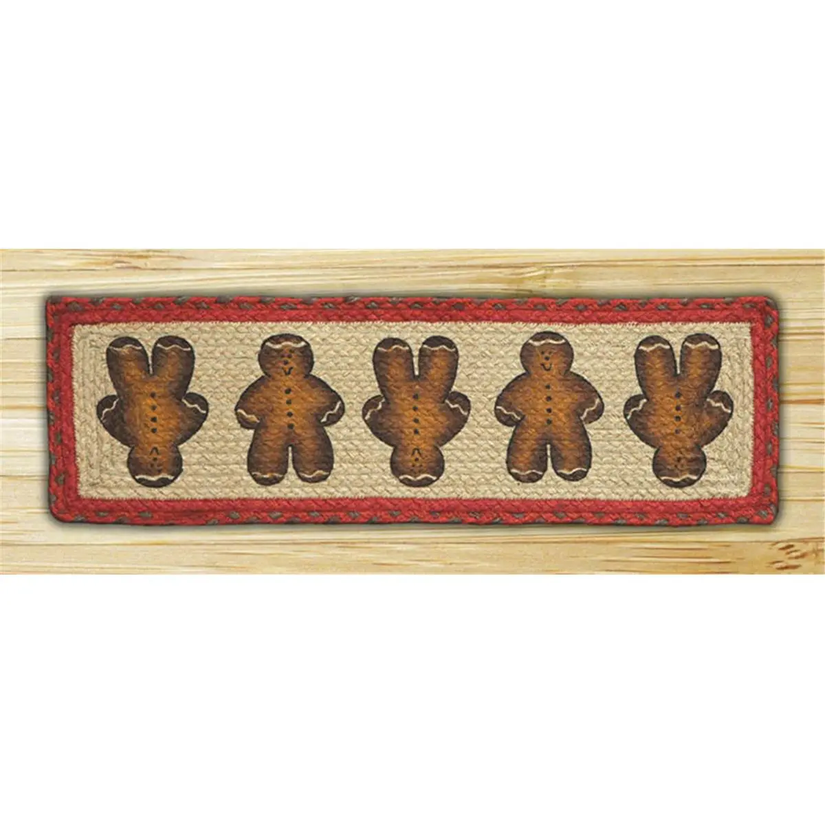 Capitol Importing 49-ST111GBM Gingerbread Men Rectangle Stair Tread - 27" x 8.25", High-Quality Components, Satisfaction Guaranteed, Stair Treads