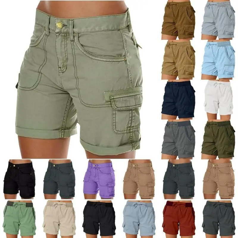 (New)Women's Cargo Shorts Casual Summer High Waisted Casual Shorts for Women  Summer Hiking Shorts Outdoor OutfitsGift