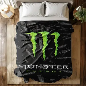 Energy Wind Claw Print Flannel Blanket, Soft Warm Anti-Pilling, Throw Blanket, Bed Blanket, Sofa Blanket, Ideal Gift