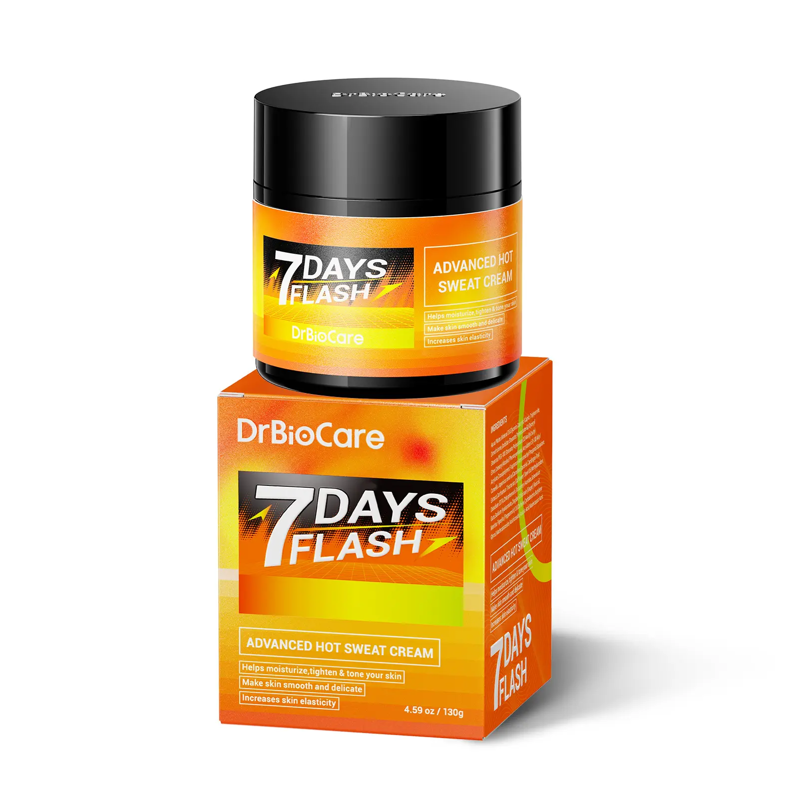 【springtok】DrBioCare Advanced Hot Sweat Cream, Moisturizers,Comfort, Skin repair, Moisture, Skincare, tighten & Mone your skin, Make skin smooth and delicate, 7 Days Flash Series