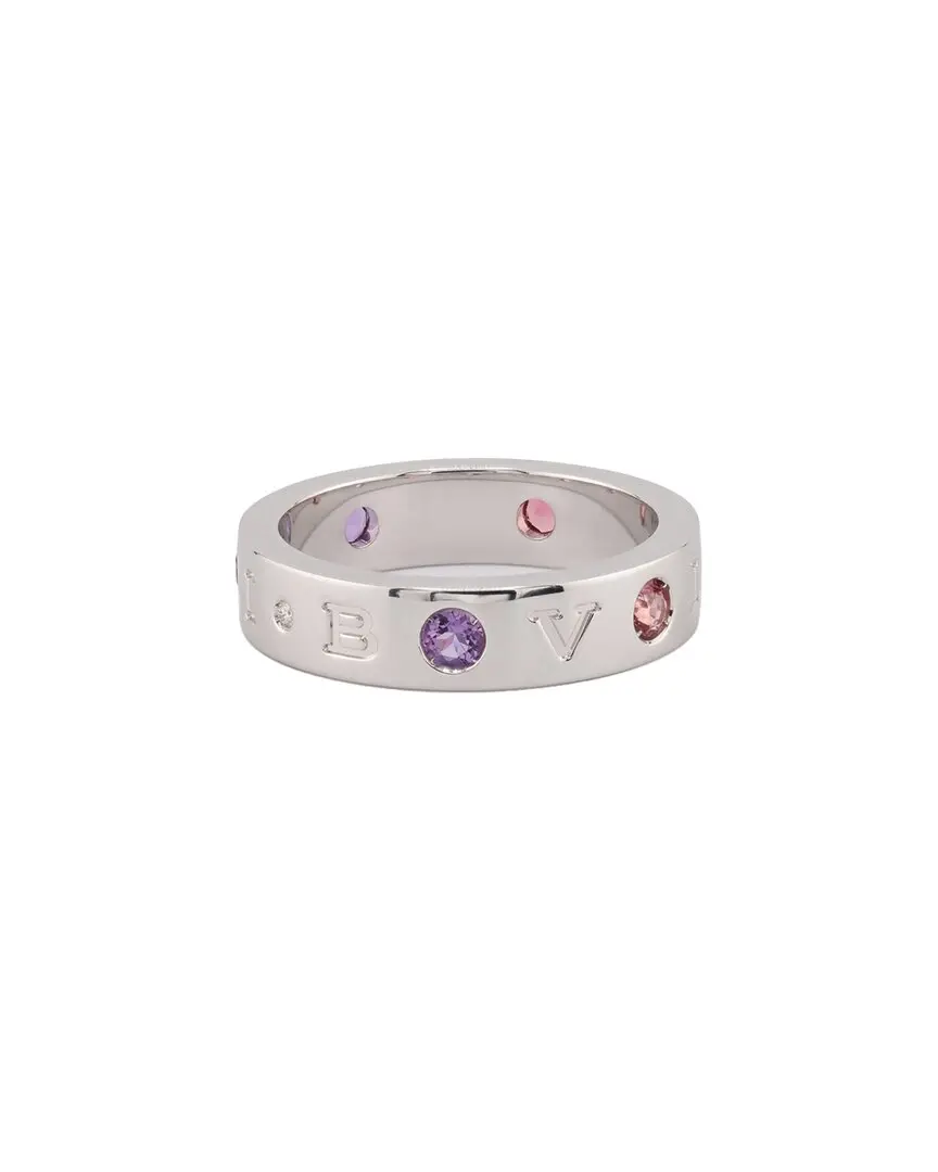 Bvlgari 18K 0.15 ct. tw. Diamond & Amethyst Ring