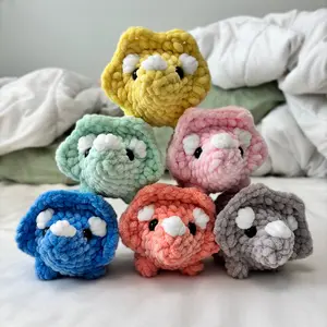 Crochet Mini Triceratops