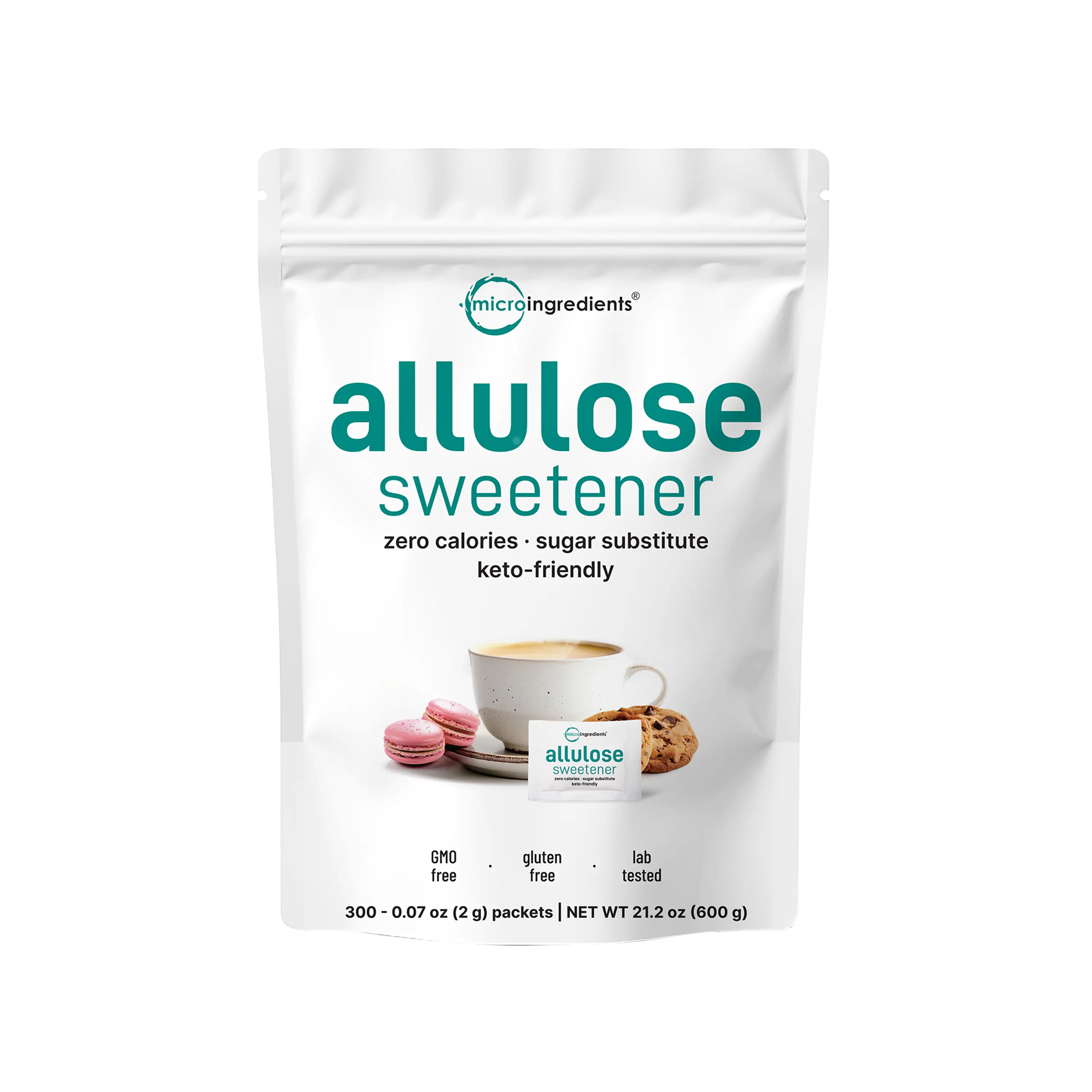 Micro Ingredients Allulose Sweetener, 300 Packets , Zero Calorie Micro Ingredients Allulose Sweetener, 300 Packets , Zero Calorie
