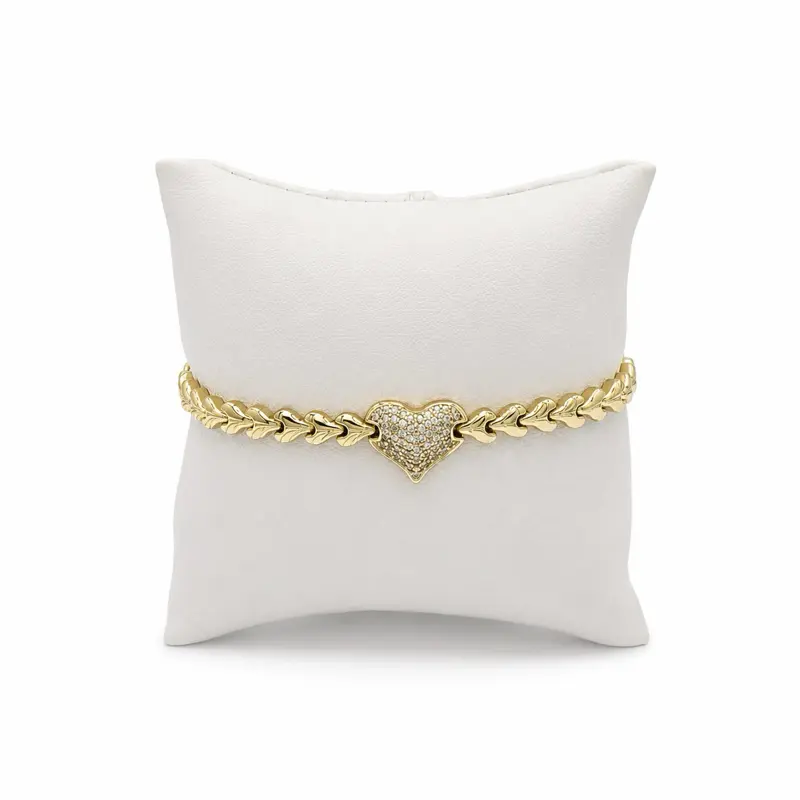 B40 Heart Bracelet - Gold Plated 14k