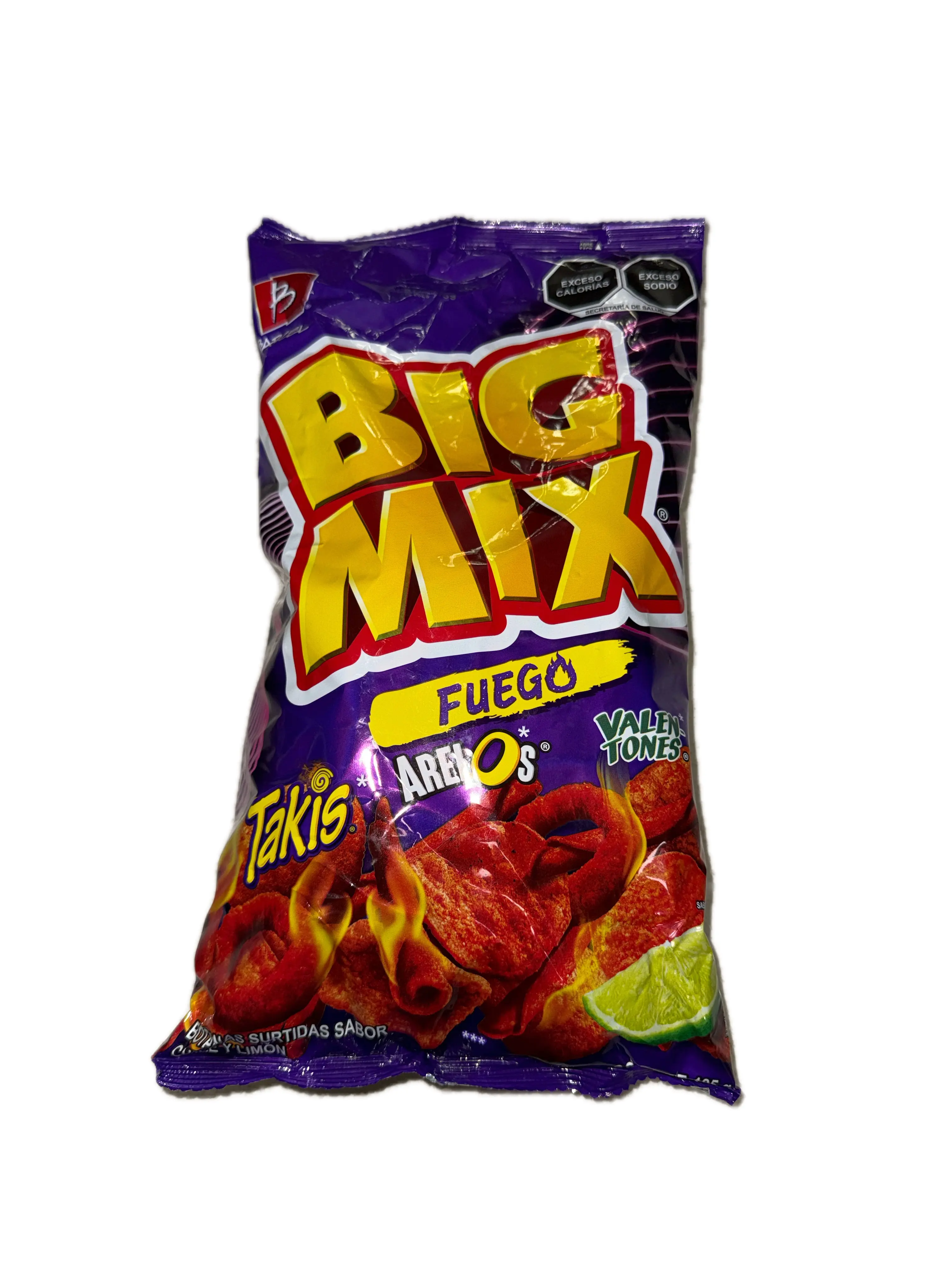 Big Mix Fuego de Barcel 185g | Barcel Big Mix Fuego Mexican Corn & Potato Snack Mix with Chili & Lemon Flavor, 7.23 oz (185 g)