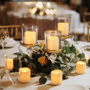 50Pack Flickering Flameless  Candle, 200+Hour Electric Fake Candles, Battery Operated  for Wedding, Outdoor, Table, Festival (Battery Included) christmas  lights  home party Decorations graduation decorations Usb Charging Lampara   christmas decorations