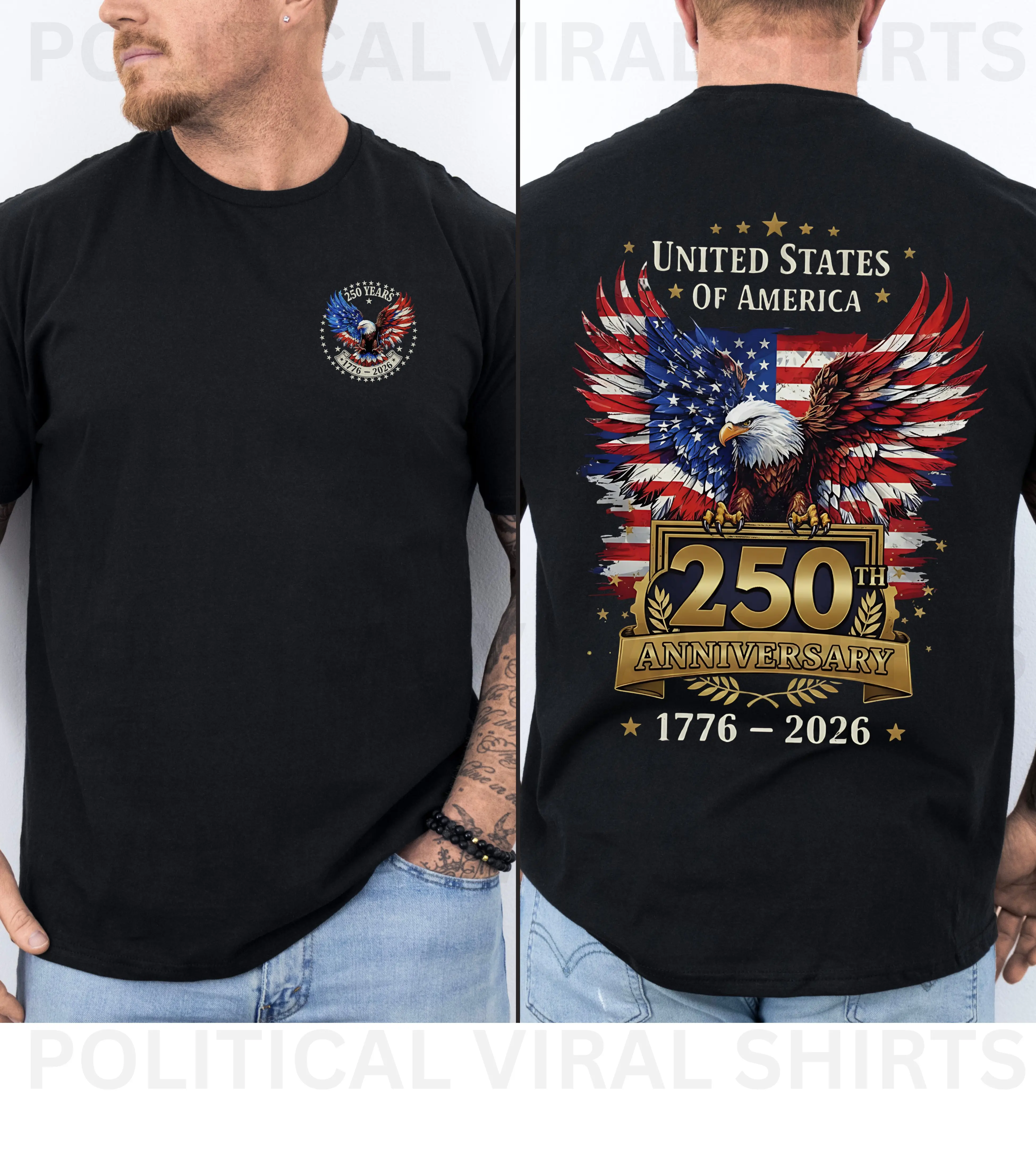 United States 250 Year Anniversary shirt,Conserv front and back graphic,4th of July shirt, USA 250 t shirt, 250th Anniversary