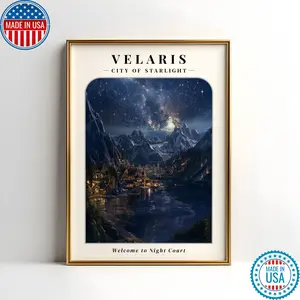 Velaris Poster | Night Court | ACOTAR Poster | Velaris Poster | A Court of Thorns and Roses Art