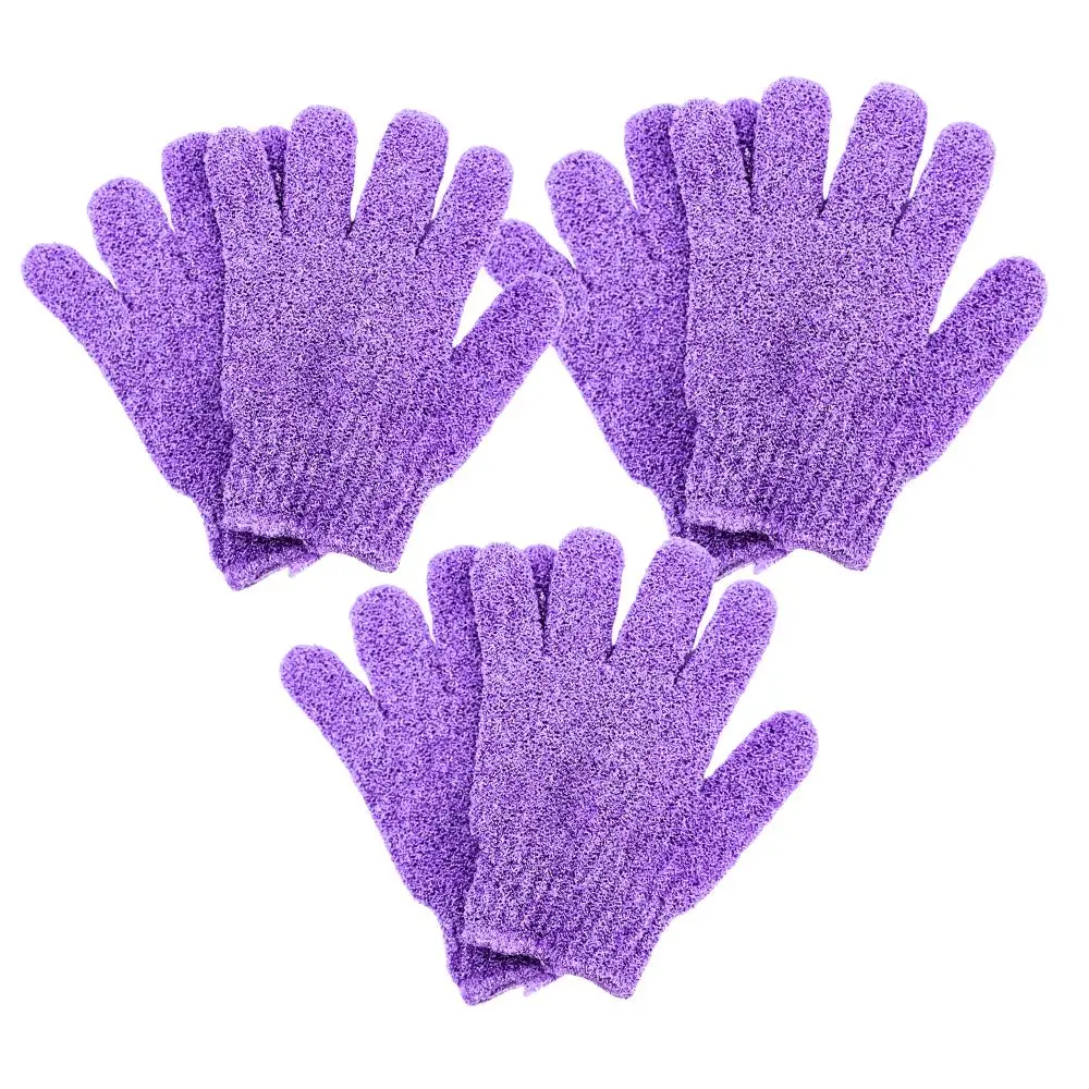 SCBC: Exfoliating Gloves, Dead Skin Removal, Nylon Fabric, Skin Care Tools, 3Pair