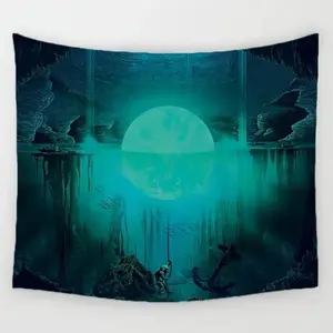 1pc Printed Polyester Tapestry Wall Hanging Tapestry Room Decor Tablecloth or Dustproof Cover