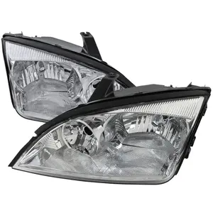 2005-2007 Ford Focus Factory Style Headlights (Chrome Housing/Clear Lens)