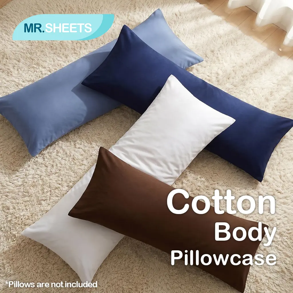 NTBAY Cotton Body Pillowcase - 20x54 in, Hypoallergenic, Smooth Touch, Soft Breathable Pillow Cover with Envelope Closure, Wrinkle Resistant, Practical Bedding Essential, Practicality