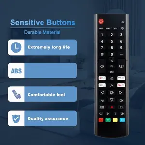 Universal Remote Control for Lg TV AKB76037605 Infrared Remote, Direct Use No Setup Required, Compatible with Lg Tvs