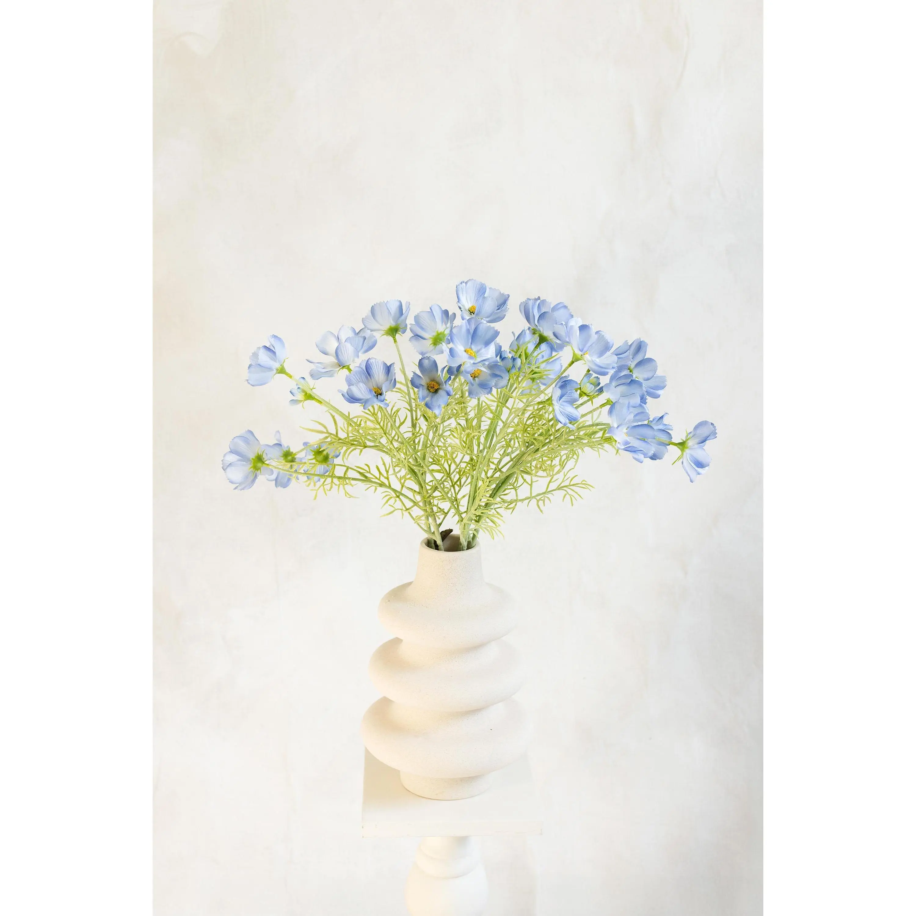 23.6" Light Blue Faux Cosmos Flowers – Long Stem Cosmos Bouquet Flowers for Home Décor, Baby Shower, Wedding Arrangements &Table Centerpiece