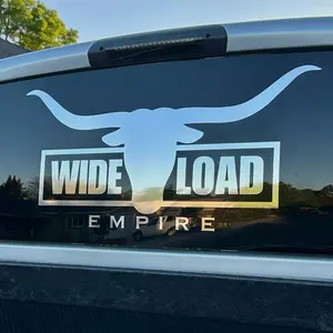 Wide Load Empire Longhorn Decal