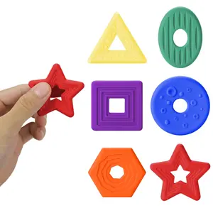 6 Pack Sensory Fidget Toys, Fidget Gadget, Soft Silicone Texture Worry Stones, Autism Fidgets for Kids & Adults, Stress Relief, Add Adhd, Schoolroom Prizes, Party Items