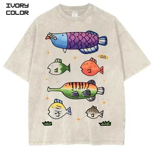 Colorful Wii Fish Graphic T-Shirt, Vintage Games shirt, Unisex Streetwear Tee, cotton crewneck shirt, Trending, Viral Gift For Him and Her