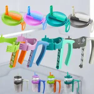 Summervibes DIPESI 4-Pack Kids Soda Can Lids with Silicone Straw – BPA-Free Colorful Drink Covers, Reusable Can Caps for Soda, Juice & Soft Drinks, Perfect for BBQ, Camping & Travel