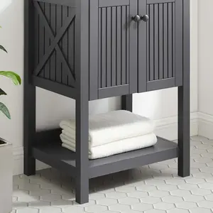 Modway Steam 23" Bathroom Vanity Cabinet (Sink Basin Not Included) in Gray
