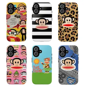 Julius Cartoon Monkey Smartphone Case, Paul Frank Protective Cellphone Shell Accessory, Cute Fan Gift Protector for iPhone and Samsung Devices