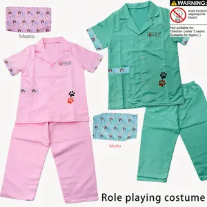 Pet Doctor Role Play Vet Cosplay Costume, Veterinarian Costume, Career Experience Home Dress Up Toy for Boys and Girls, Model Xinghao Fz-10