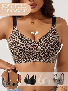 Women's Jelly Bra Set (1-5 Pieces), Seamless No Steel Cup Design, Soft Full-Coverage Medium Support, Slim Fit Sexy Style, All Seasons Wear