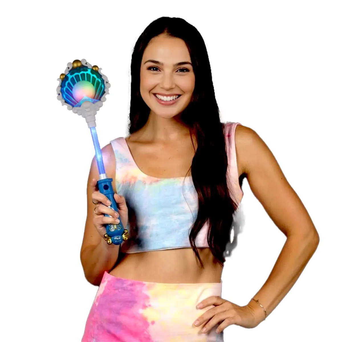 212 MAIN 17.5in Unisex Magical Seashell Light-Up Wand - Pearl Glow LED Function, Pull Tab Activation, Blink & Steady Modes, Sound Effects, Batteries Required, for Birthday, Halloween Use (Adults Home Ambiance)