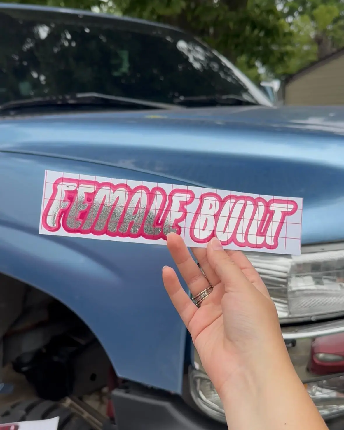 Female Built Decal Female Built Decal