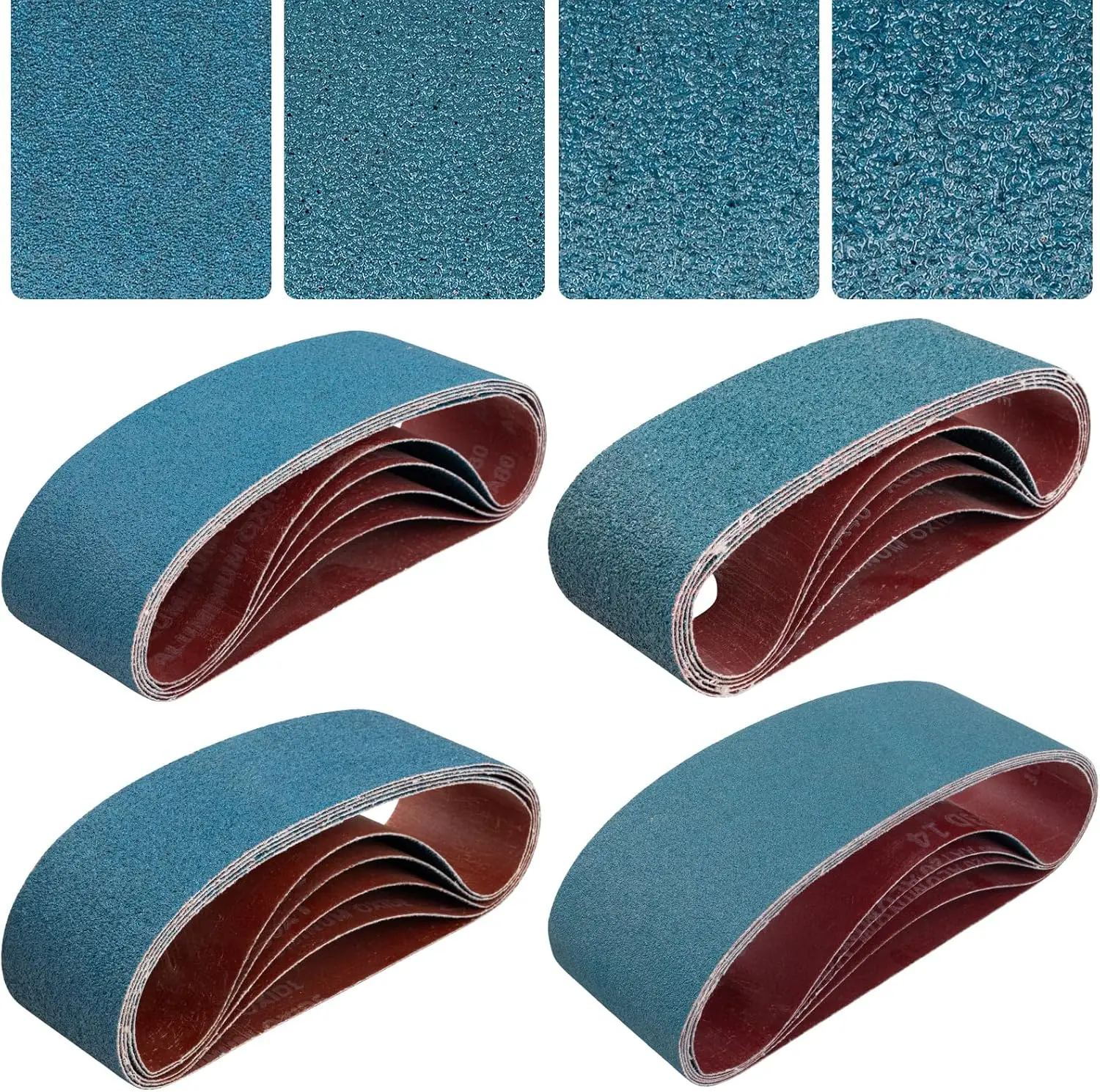 3x21 Inch Belt Sander Sanding Belts Kit 20 count (5 Each of 40/60/80/120 Grits), Zirconia Belt Sander Paper Sanding Belts for , Metal, , and Furniture, 20-Pack