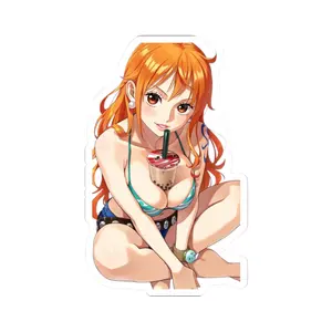Cute Nami Boba Anime Sticker
