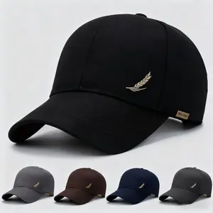 Men's Stylish Polyester Baseball Cap Lightweight Breathable Hat with Adjustable Fit Classic Mature Design for Spring to Fall Travel Outdoor Sports and Daily Sun Protection Available in Winter Beanies Men Casual Knit Heart Unisex Wool Newsboy Style