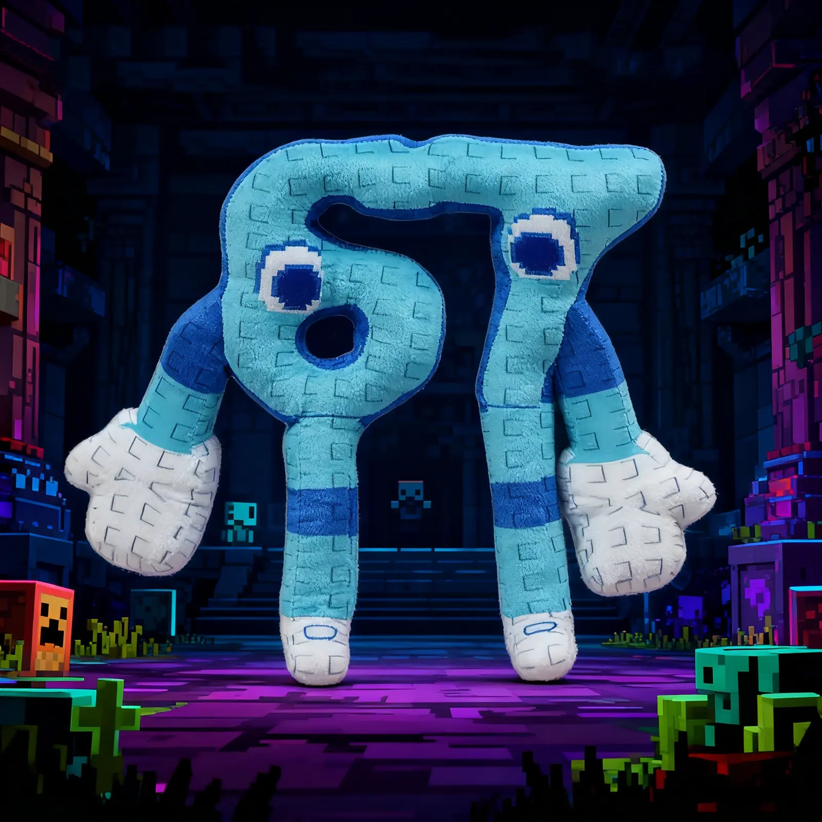 Steal a Brainrot Collection Game Character Plushie, elephant, RED 666, Pixel-style plush toy, Animal Design, Cuddly Stuffed Animal, Soft Huggable, Collectible Soft Toy for Gaming Enthusiasts & Decor, gift for children on holidays