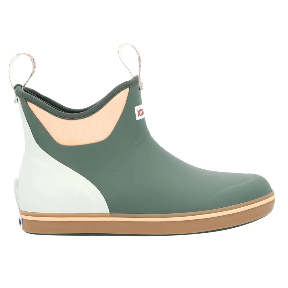 Xtratuf Womens Ankle Deck Pull On Casual Boots Ankle - Green
