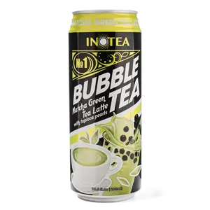 Inotea Bubble Tea, Matcha Latte Flavor 16.6 oz Beverage