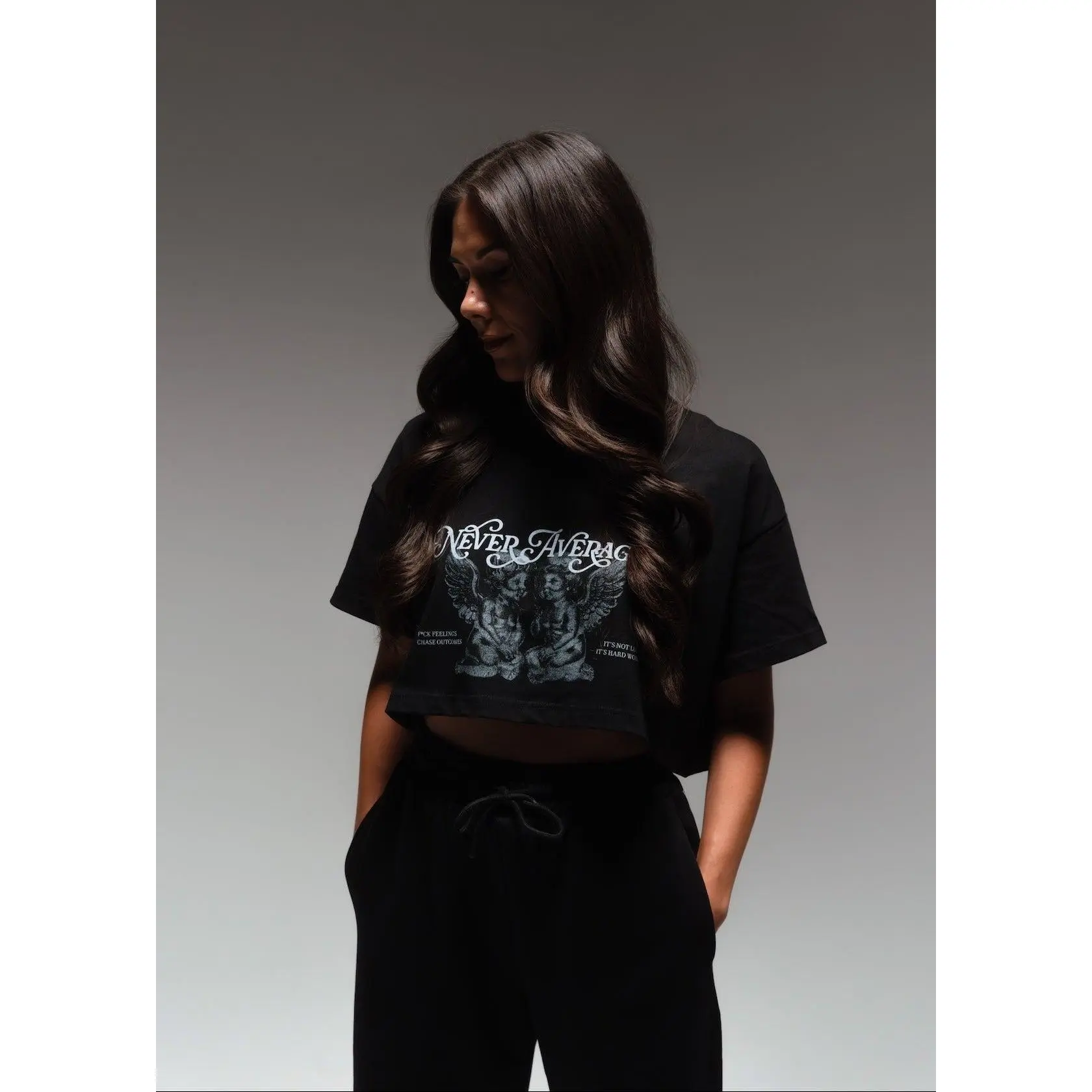 Angels Cropped Tee