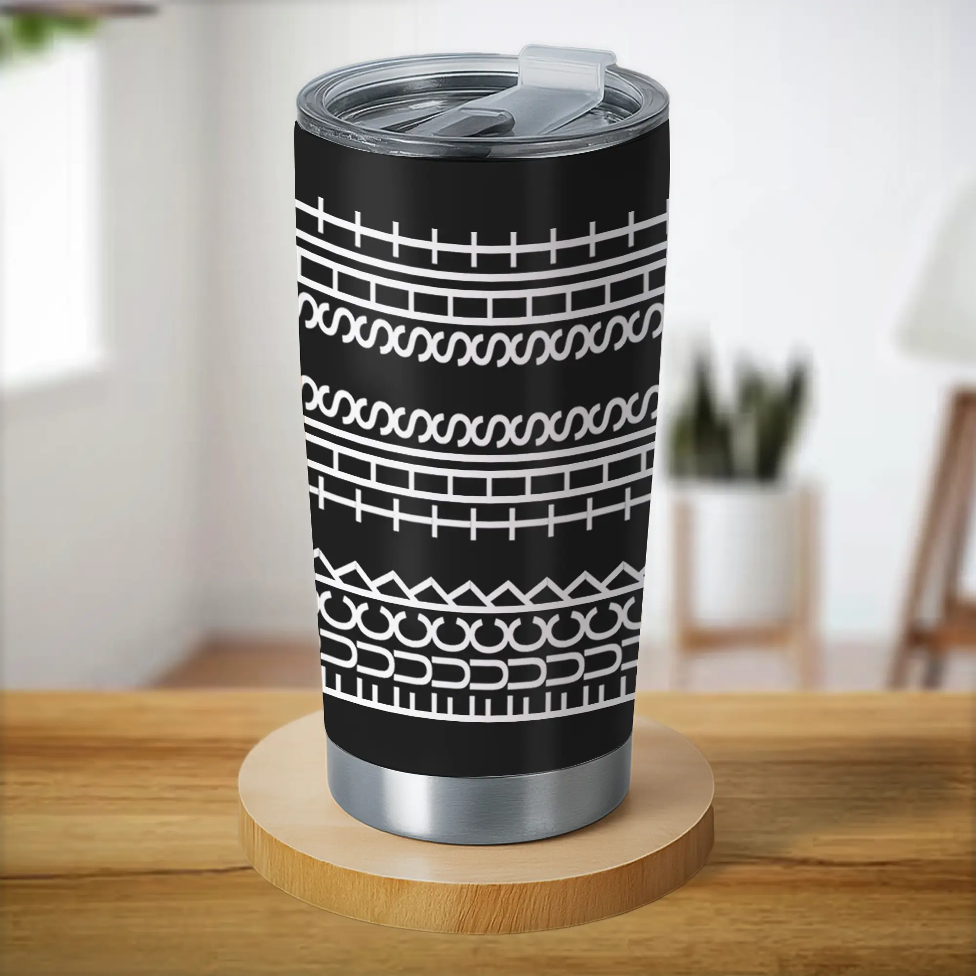 20oz Insulated Stainless Steel Vacuum Flask - Portable Hidden Message Tumbler Mug with Lid, Sarcastic Office Humor Gift for Coworkers, Funny Quote Prank Drinkware (Polka Dot, Patchwork, Multiple Colors)
