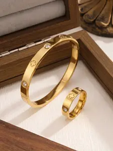 1 pc Fashion Luxury Four-Leaf Clover Diamond Titanium Steel Ring, Wedding Promise Rings, Colorfast Design, Stylish Finger Ring for Women, Elegant Jewelry Accessory