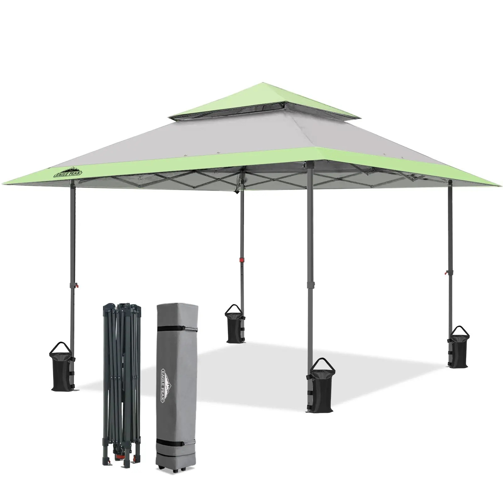 13x13 Straight Leg Pop Up Canopy Tent with 169 sqft of Shade
